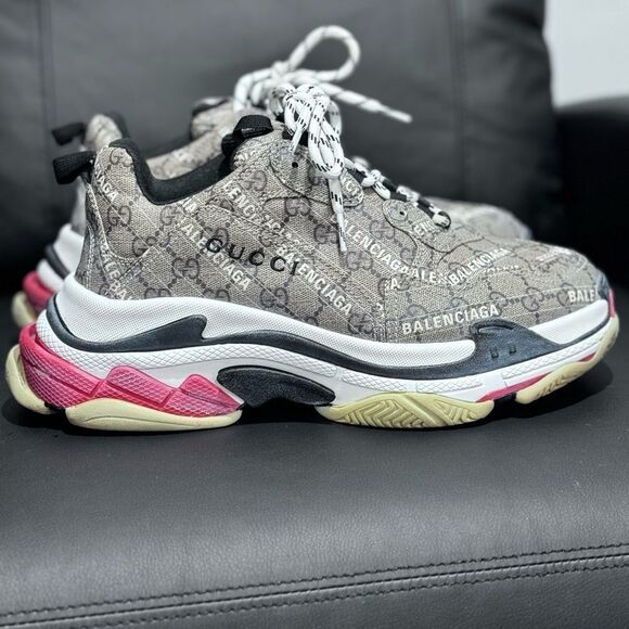 RARE Gucci Balenciaga The Hacker Project Triple S x Gucci - Picture 3 of 7